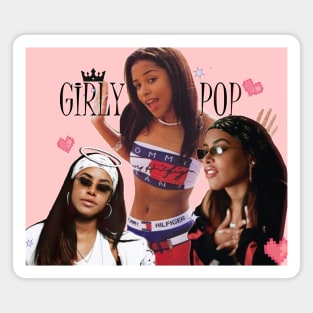 Girly Pop Aaliyah Magnet